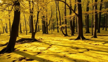 Poster - Golden Forest Floor.