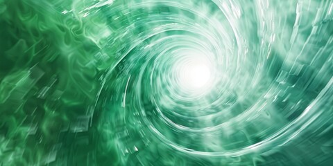 Poster - A mesmerizing green light texture with a bright center, perfect for creating stunning abstract designs