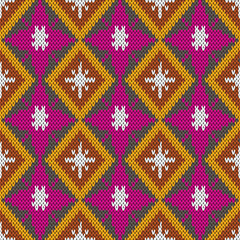 Wall Mural - Ikat paisley geometric embroidery ethnic oriental pattern traditional.Aztec art ornament print.Design for carpet, cover.wallpaper, wrapping, fabric, clothing