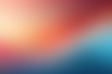 Aufkleber - A calming blend of warm reds and cool blues creates a serene gradient backdrop resembling a sunset