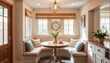 © BOJOShop - Cozy breakfast nook with a curved bench.