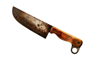 Rusty Old Knife Isolated