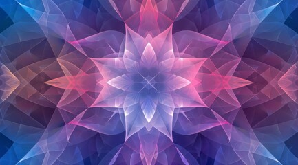 Poster - A stunning abstract image that features captivating floral patterns, showcasing vibrant colors and intricate designs