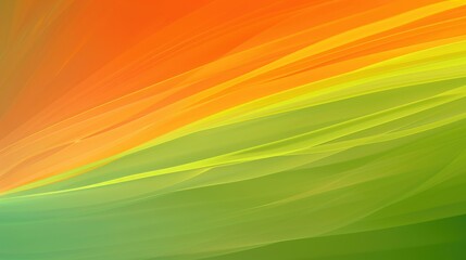 The close up abstract picture of the orange and green colour that has been mixing each other, the mixing colors involves combining different hues of the colour to create new shades or tones. AIG51.