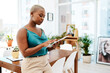 © peopleimages.com - Online, tablet and business black woman in office for planning, networking and project for web design. Creative company, digital agency and person on tech for user interface, research and website