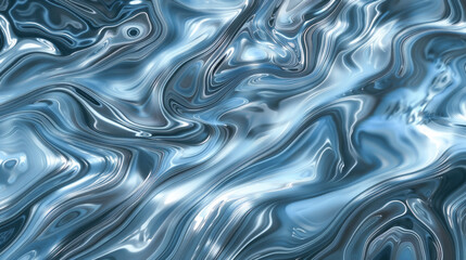 Sticker - Abstract background with blue waves
