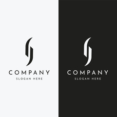 Wall Mural - Initial letter element abstract template logo design with geometry. Modern, minimalist and luxury artistic symbol.