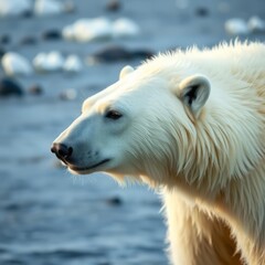 white polar bear