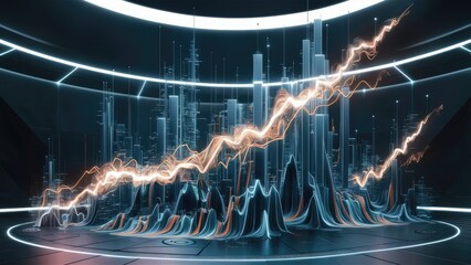 Poster - 3D Illustrations of Virtual Currency Graphs