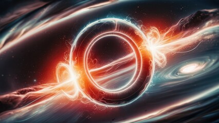 Poster - Dynamic 3D Animation of Pulsating Ring Vibrations in Abstract Space