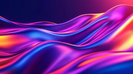 Poster - a smooth gradient background with trendy colors on a digital abstraction