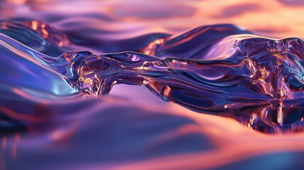 Poster - smooth gradients in trendy colors in an abstract digital background