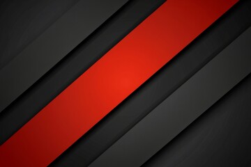 Poster - abstract grey black background with red glowing lines design for social media, business, or advertis