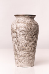 Wall Mural - Antique-style vase made of stone, featuring detailed craftsmanship