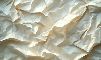 Aufkleber - Background of Crumpled Paper with Wrinkles Creating Depth and Texture