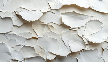 Aufkleber - background of torn paper with visible fibers and rough edges in neutral tones