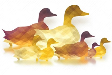 Poster - duck and ducklings