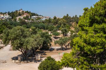 Wall Mural - Grèce, Athènes, L’Agora d'Athènes, ou agora classique