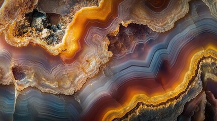 Canvas Print - Gradient surface of agate rock