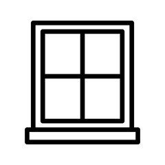 Window icon vector design color editable