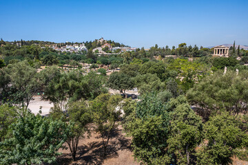 Canvas Print - Grèce, Athènes, L’Agora d'Athènes, ou agora classique