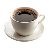 Hot Americano coffee in a cup png