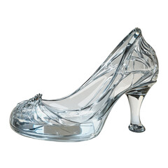 png elegant glass slipper on display in bright light