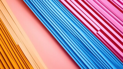 Aufkleber - Modern abstract line paper background with a geometric pattern of crisp lines and a high-contrast color scheme, ideal for contemporary designs
