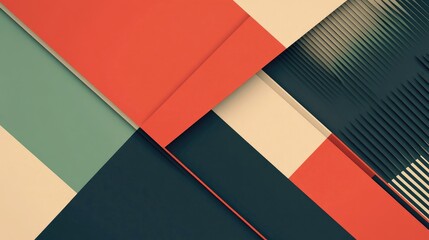 Aufkleber - Modern abstract line paper background with a geometric pattern of crisp lines and a high-contrast color scheme, ideal for contemporary designs