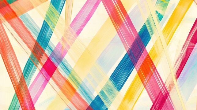 Playful abstract line paper background with colorful, intersecting lines and a whimsical feel, ideal for creative projects and designs