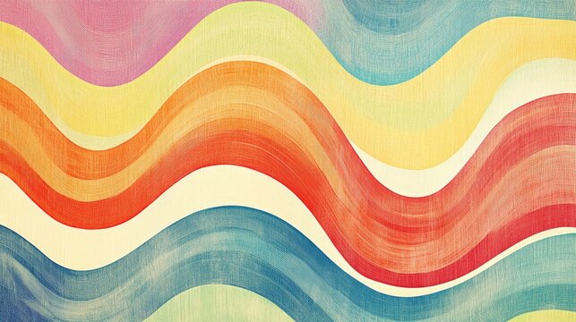 Playful abstract line paper background featuring colorful, curving lines and a whimsical pattern, ideal for fun and engaging designs