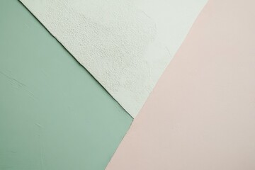 Poster - the composition showcases a blend of mint green and cream hues with an abstract texture, creating a 