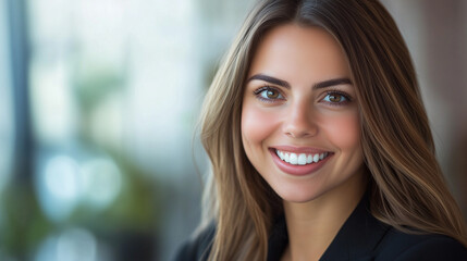 portrait of a smiling woman