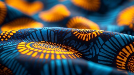 Poster - Background Featuring African Ankara Fabric with Bold and Vibrant Patterns