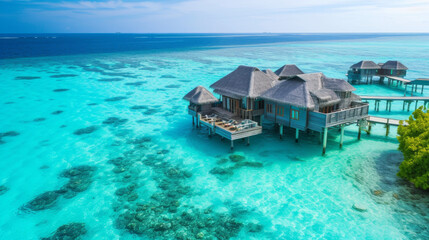 Wall Mural - Tropical lagoon in Moorea, French Polynesia.