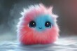 © julija - whimsical fluffy monster character pastel colors cute expression soft textures playful design childlike charm