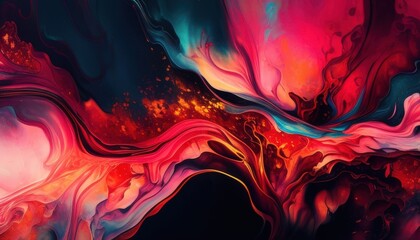 Poster - Abstract Swirls of Color