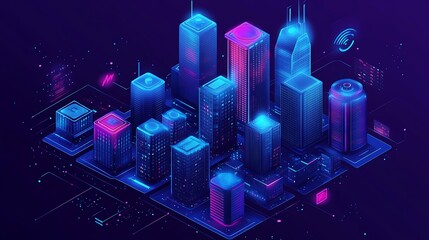 Poster - A futuristic autonomous city management system with digital infrastructure monitoring and AI-driven optimization