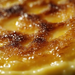 Wall Mural - Close-up of a delicious Creme Brulee