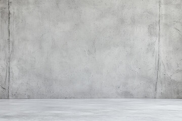 Poster - Empty grey concrete wall with textures, perfect for backgrounds and design mockups. Industrial look with raw materials feel.