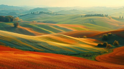 Canvas Print - Rolling Hills of Tuscany