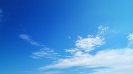 Clear Blue Sky with Clouds