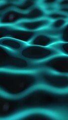 Poster - Black low poly surface. Abstract background with animation moving of dark surface. Semless loop abstract 3D render animation