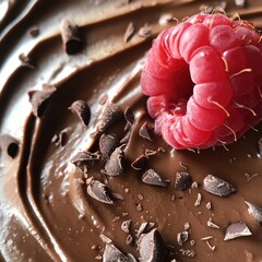 Sticker - Chocolate Mousse with Raspberry Topping