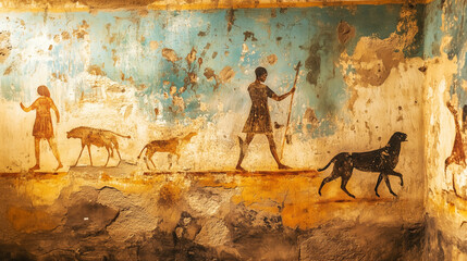 Wall Mural - Ancient etruscan art in the Archaeological Museum