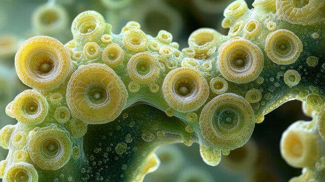 Abstract 3D  Organic  Structure  with  Intricate  Details