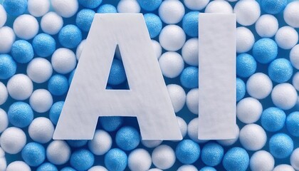 Poster - Artificial Intelligence Concept with Colorful Balls
