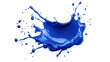 © Generative Professor - realistic blue paint splash isolated on transparent and white background