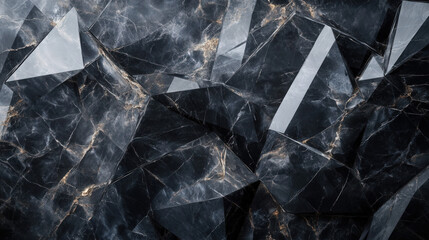 Wall Mural - diamond crystal and black marble stone textured background wallpaper