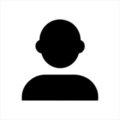 Profile icon silhouette vector illustration design on white background.